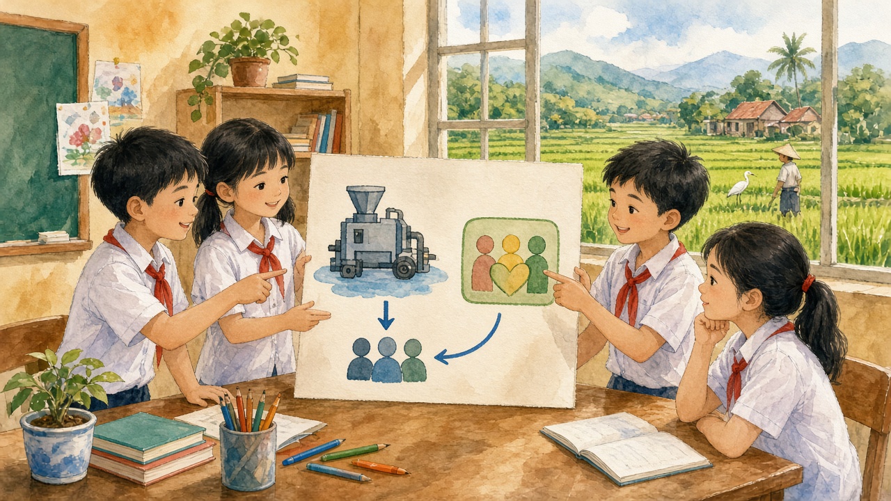 Học sinh trình bày sơ đồ: máy hỗ trợ, người quyết.