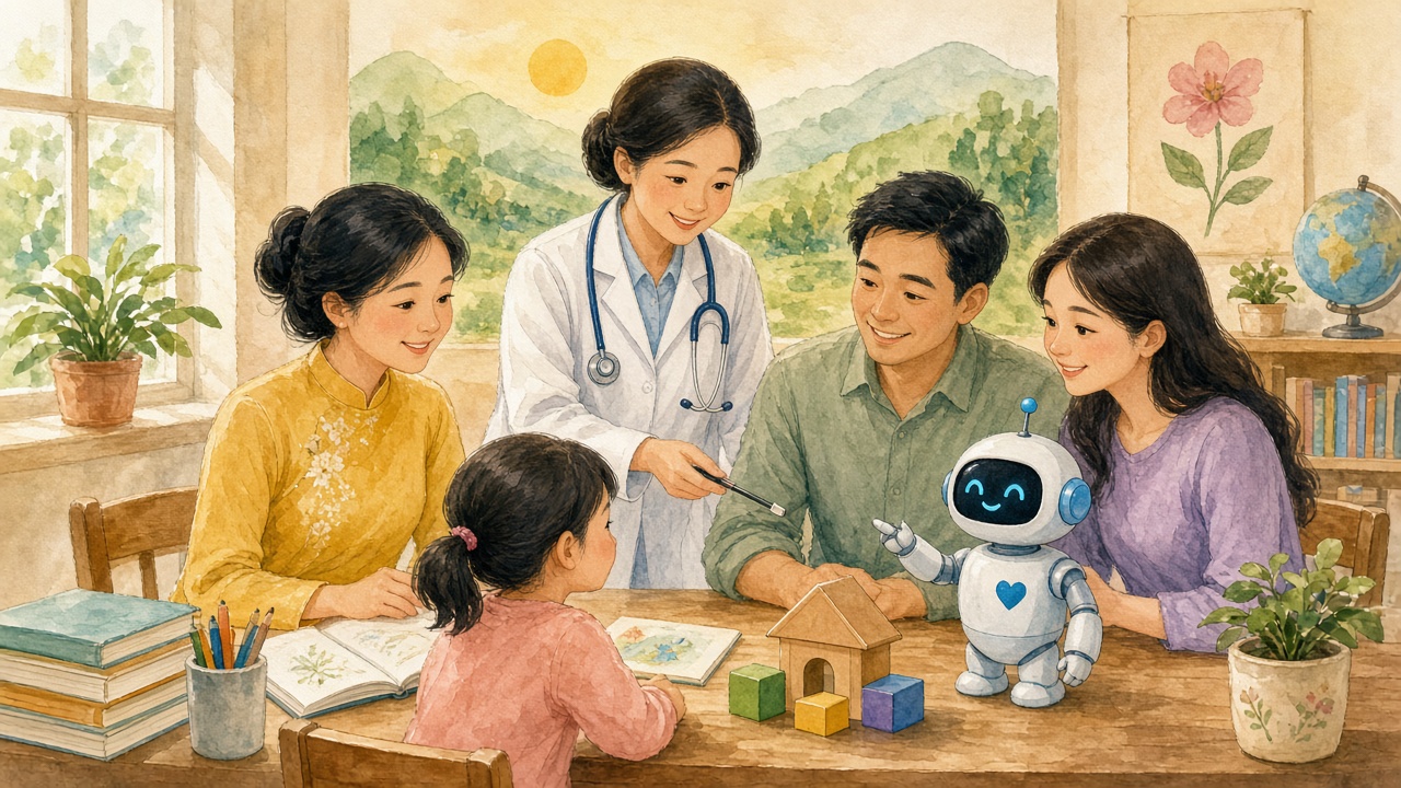 Thầy cô, bác sĩ, gia đình vẫn ở trung tâm; robot chỉ hỗ trợ.