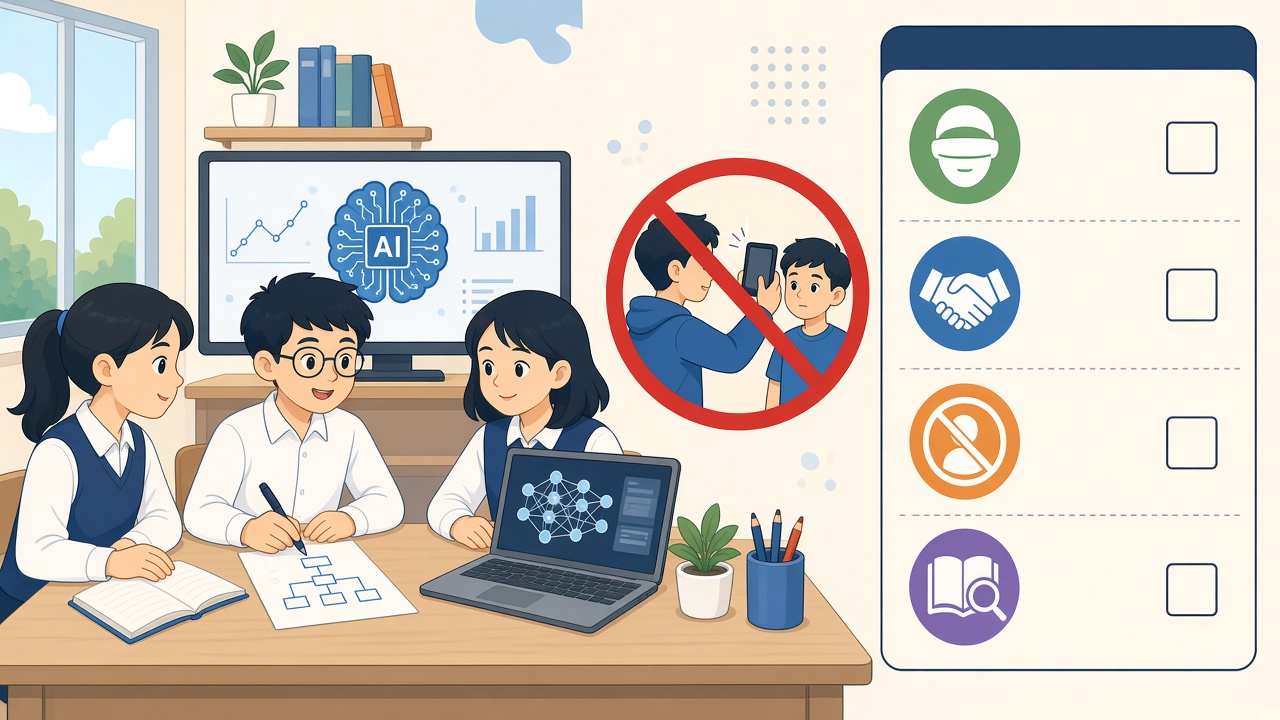 Nhóm dự án dùng checklist: xin phép, ẩn danh, không chụp mặt bạn.