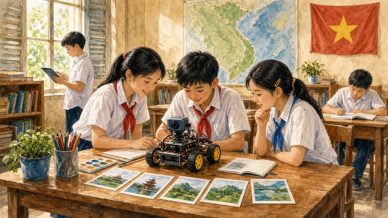 Học sinh thử mô hình bằng ảnh mới chưa dùng khi huấn luyện.